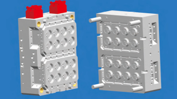 90口连线盖16腔模具