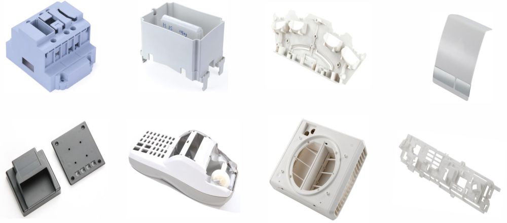 Pecas moldadas para eletronica
