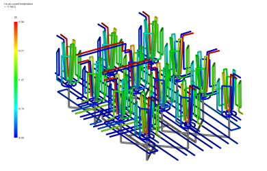Анализ течения пресс-формы с 12 полостями