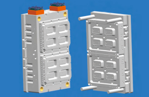 Одна из восьми квадратных форм объемом 500 мл.